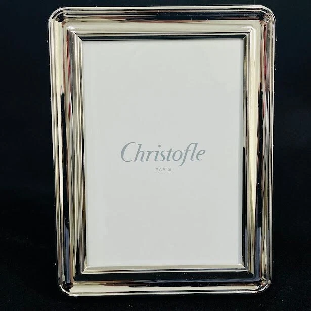 Cadre Photo Christofle En Métal Argenté – Petit Format 9x9 Cm, Neuf Sous Emballage D'origine