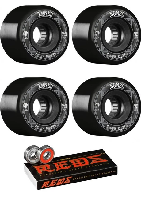 Bones Wheels  ATF Rough Rider Runners Skateboard Wheels - 59mm 80a + bearings