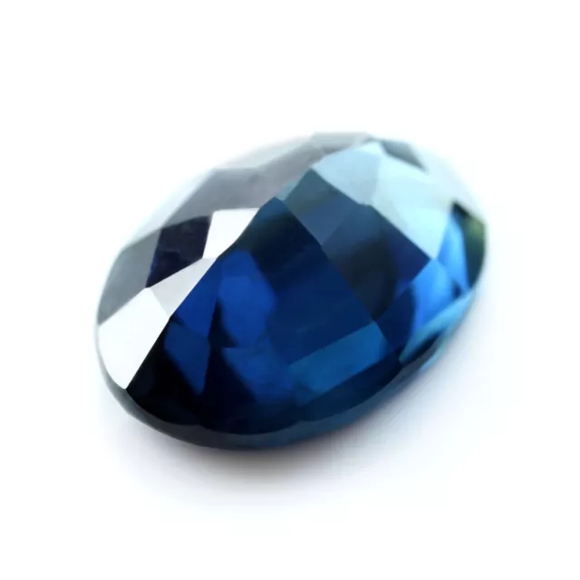 Certified Natural Blue Sapphire 1.21ct SI Clarity Madagascar 7.75x5.61 mm Oval 2