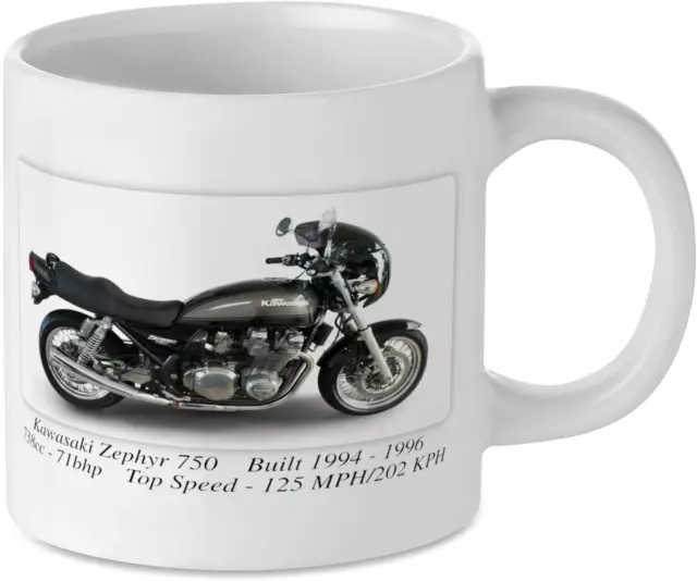 Kawasaki Zephyr 750 Motorcycle Motorbike Tea Coffee Mug Biker Gift Printed UK