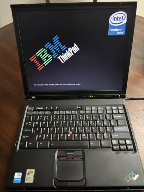 IBM ThinkPad T41 / Win98 + WinXP / ATI Mobility Radeon 7500 / Retrogaming Laptop