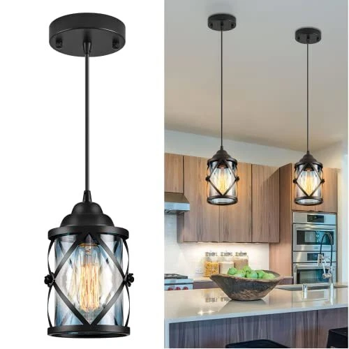 Pendant Lights - Black Light Ceiling Light Fixture Hanging Lamp Pendant Lights