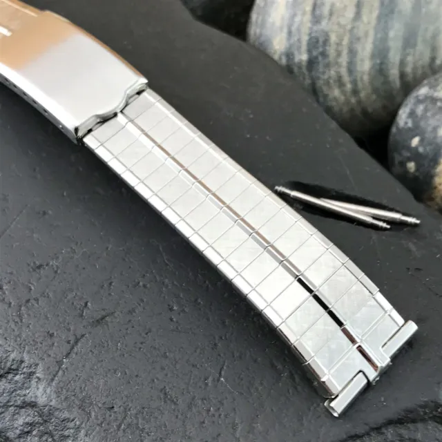 rare JB Champion USA Stainless Steel nos 1960s Vintage Watch Band 18mm 19mm