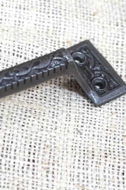 8 Cast Iron Handles Gate Pull Shed Door Handle Drawer Pulls 6 1/4" Vintage Style 7