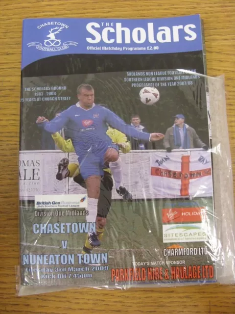 03/03/2009 Chasetown v Nuneaton Town  . Any faults with this item should have be