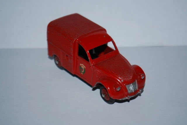Dinky Toys N°25D - Fourgonnette D'incendie Citroën 2CV Pompier - 1:43 - Occasion