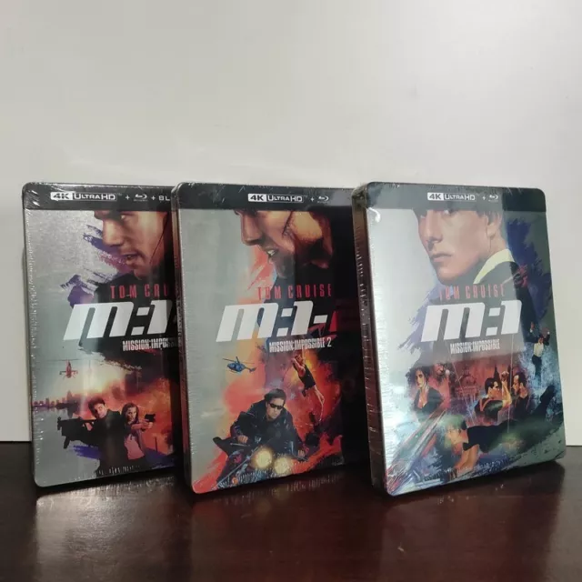 Steelbook - Mission Impossible de 1 à 3 - Blu-ray + Blu-ray 4K Ultra  - Neuf