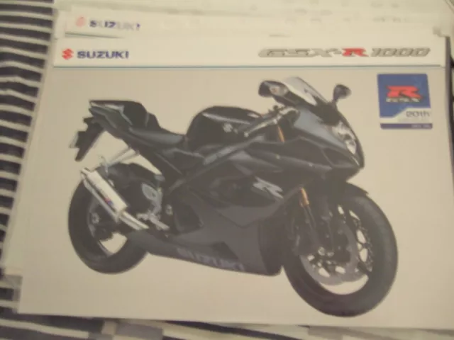 SUZUKI motorcycle brochure ' GSX-R 1000' 20th annv gsxr PRINT ERROR RARE