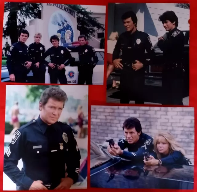 RARE LOT 32 photos 25x20 série TV "T.J. HOOKER" William Shatner-Heather Locklear