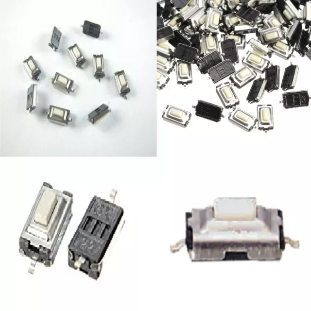 100 Pz. MICRO pulsante SMD 3x6x2,5 mm PCB pulsante tattile miniatura CHIAVI