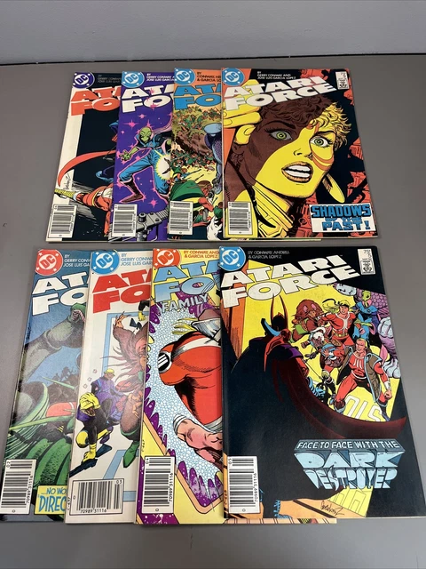 8 ATARI FORCE DC Comics 1984 Issues 2 through 9 Lot #2-9 Good Condition