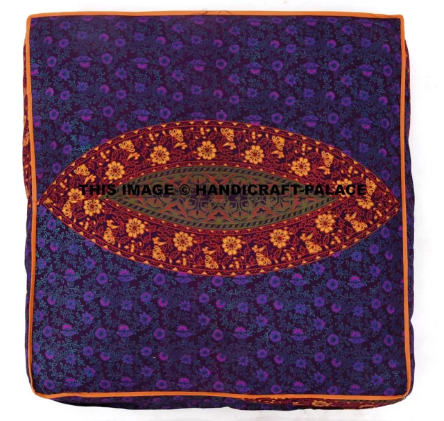 Indien Mandala Carré Intérieur / Extérieur Deluxe Mémoire Pp Mousse Dog Lit / 3