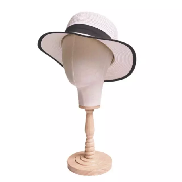 Leinwand Mannequin Kopf Hut Display Kopf Styling Display Perücke Ständer für