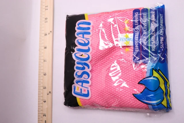 (5-Pk) Easyclean NanoScale Streak Free Miracle Cleaning Cloths 30cm x 40cm