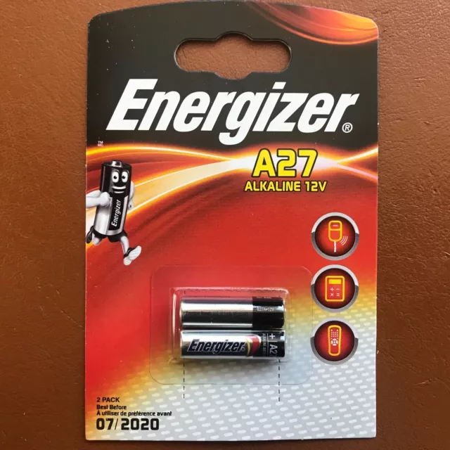 2 x Energizer A27 12V Battery 27A MN27 GP27A E27A EL812 Fast & Free Delivery 2