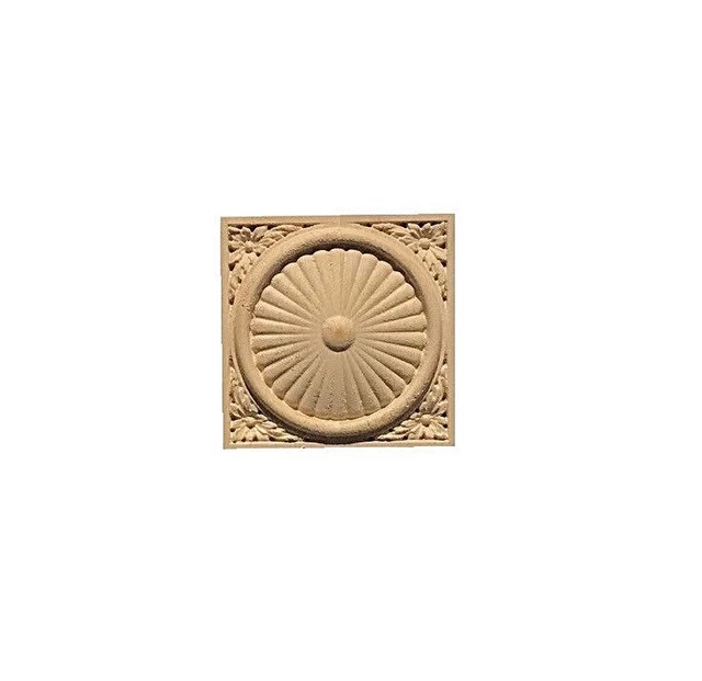 Solid Hardwood carved Rosette / Casing Blocks