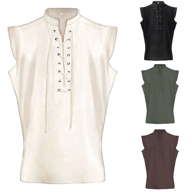 Gilet moda caldo tempo libero top uomo senza maniche medioevo performance