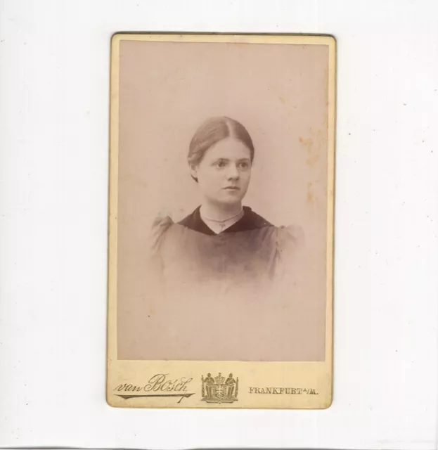 CDV Foto Damenportrait - Frankfurt Main 1890er