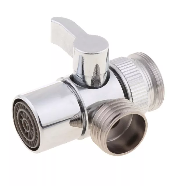 Bathroom Kitchen Brass Sink for Diverter Faucet Splitter to Hose Adapter M