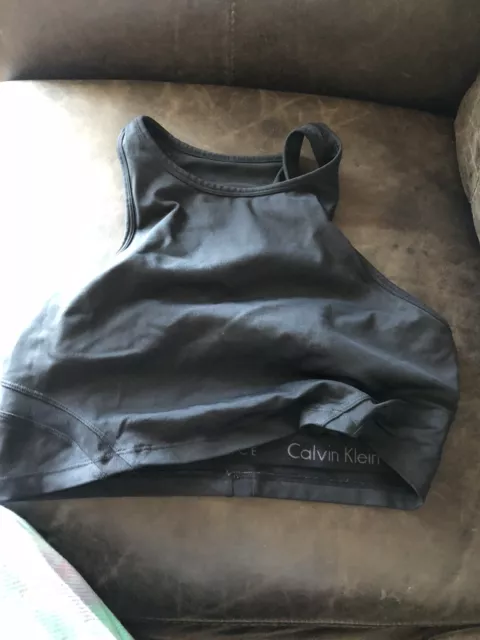 Calvin Klein Women's Cotton Stretch Unlined Bralette Sports Racerback Bra 2- Pack