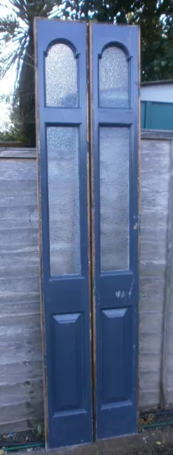 Antique front door side panels