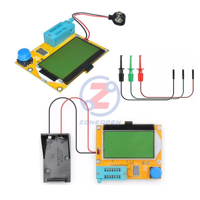 Testeur De Composants électroniques LCR-T4 M328 - Transistor, Capacité, ESR, MOSFET, PNP/NPN