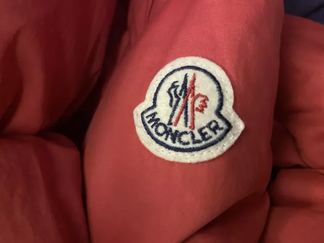 Red Moncler Paeonia Giubbotto Puffer Jacket Sz 1 (Sz S/M) 2