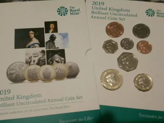 2019 BUNC ROYAL MINT definative 8 COIN SET,
