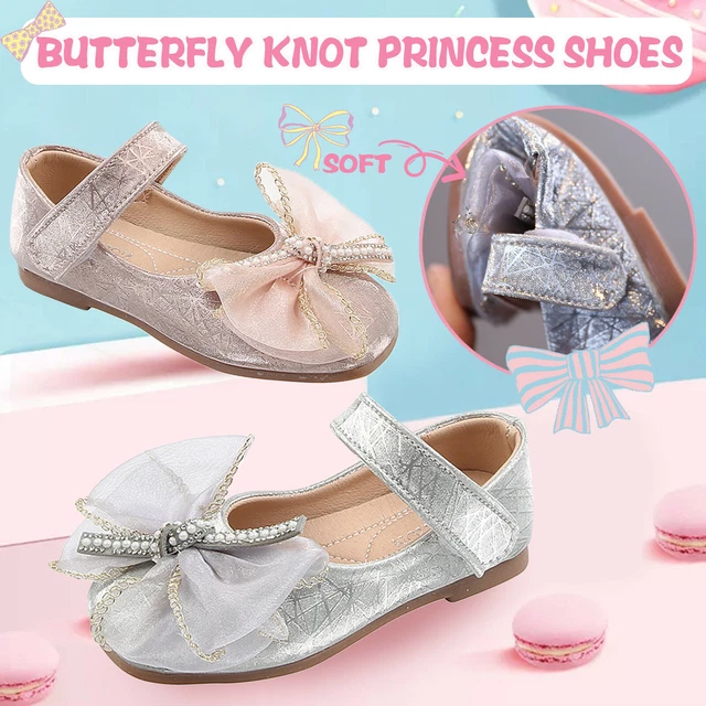 Toddler Infant Kids Baby Girls Bow Tie Lace Princess Soft Leather Shoes Sandals