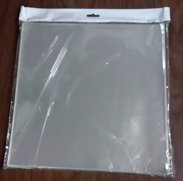 100 Clear LP Record 12" Outer Sleeves (12.75 x 13") Single or Double Album 2 Mil