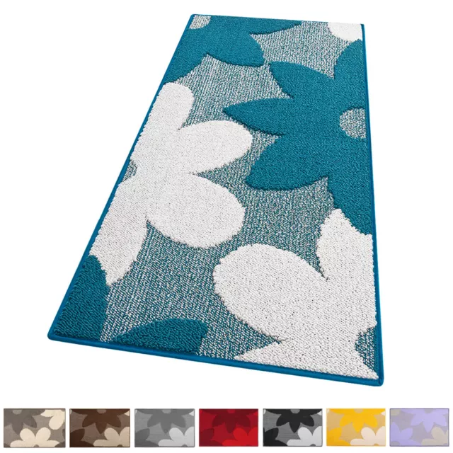 Cocina Alfombra 3D Flor Tridimensional Suave Bordado Moderno Antideslizante Casa