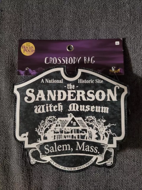 Hocus Pocus Sanderson Witch Museum Salem Mass. Crossbody Bag Purse New Spirit