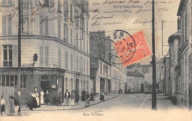 Cpa 94 Ivry Sur Seine Rue Voltaire