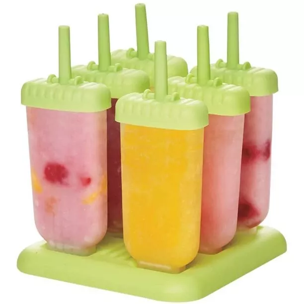 Juego de 6 reutilizables Moldes Para Paletas De Helado