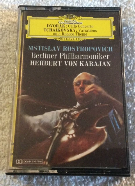 DVORAK CELLO CONCERTO Rostropovich Karajan Cassette Classical $44.95 ...
