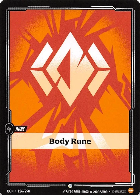 BODY RUNE 126/298 Origins Riftbound League of Legends 001209 £1.82 ...