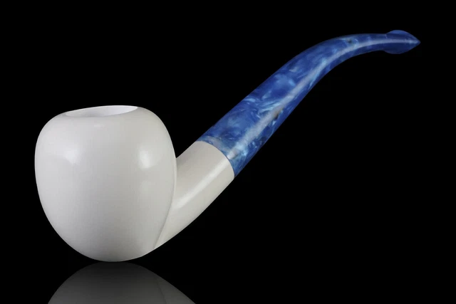 Pipe à Tabac Sculptée Main En Agate Colorée Naturelle - Forme Goutte D'eau - Neuf