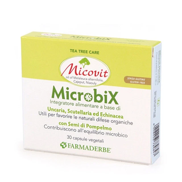 Micovit FARMADERBE MICOVIT - Microbix Integratore Alimentare, 30 Capsule EUR 7 ...