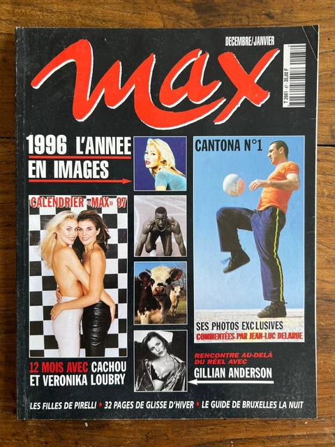MAX FRENCH DEC 1996 Gillian ANDERSON Monica BELLUCCI Éric CANTONA Nigel ...