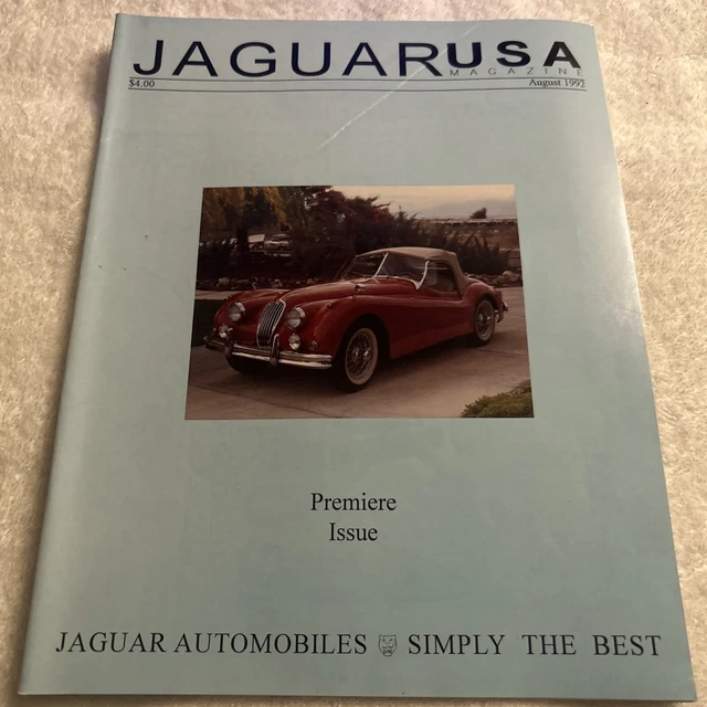 Jaguar USA Magazine August, 1992 Premier Issue