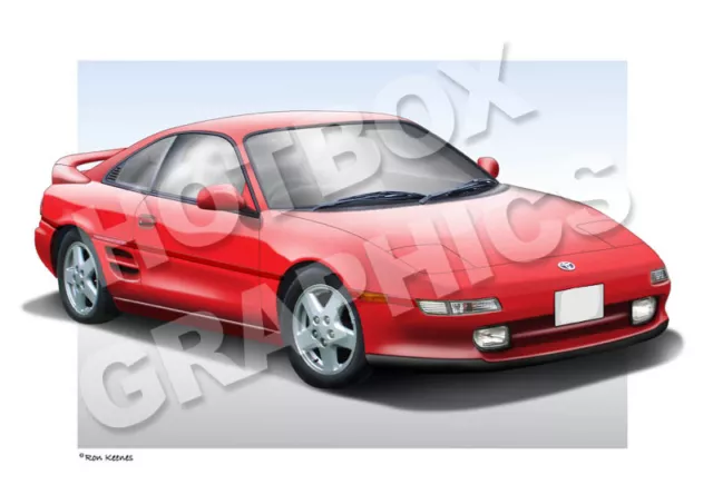 Toyota Mr2 Print - Personalised Illustration Of Your Car