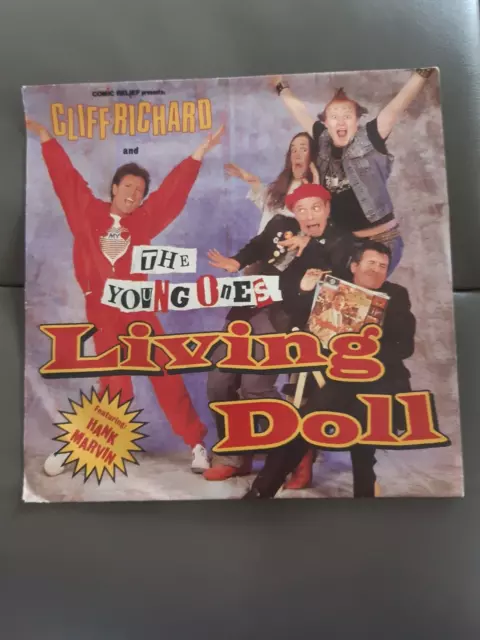 Cliff Richard & The Young Ones - Living Doll 7" Vinyl Single 1986 Yz 65