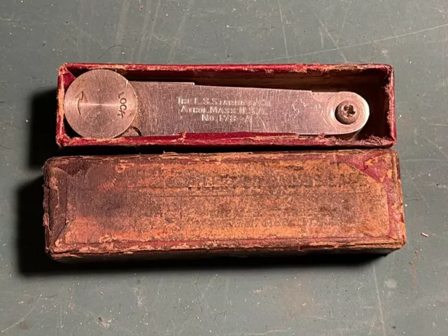 Vintage Ls Starrett No. 178-A Radius Or Fillet Gage