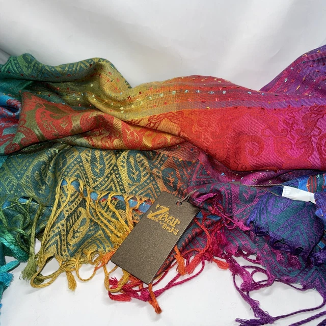 Zevar by Treska Women Multi-color Images Scarf One Size - New with Tags