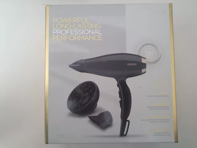 BABYLISS MIDNIGHT LUXE 2300W DC Hair Dryer 5781U - Ex Display Imperfect Box  £25.95 - PicClick UK