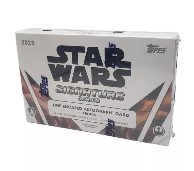 2023 Topps Star Wars Signature Series Factory Sealed Hobby Box - Encased AUTO!