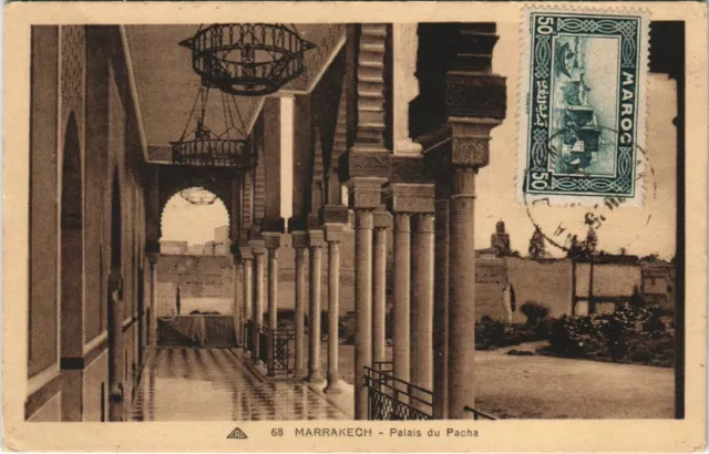 CPA AK MAROC MARRAKECH Palais du Pacha (10596)