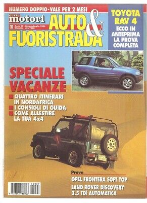 Rivista Gente Motori Auto & Fuoristrada 6/7 Giu/Lug 1994 Oper Frontera Soft Top