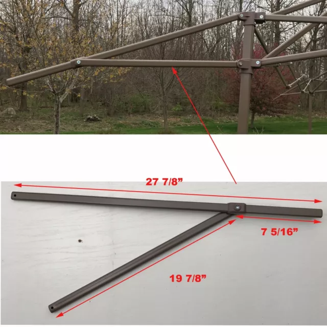 Ozark Trail 13 x 13 Canopy/Gazebo  EXTEND LOWER ROOF POLE Bars Parts