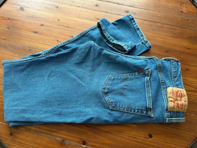 Levi's 511 Slim Fit Blue Jeans, 34x36 Medium Light Fade. Denim Nice